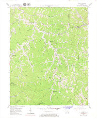 David Kentucky Historical topographic map, 1:24000 scale, 7.5 X 7.5 Minute, Year 1954