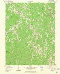 David Kentucky Historical topographic map, 1:24000 scale, 7.5 X 7.5 Minute, Year 1954