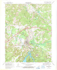 Dawson Springs Kentucky Historical topographic map, 1:24000 scale, 7.5 X 7.5 Minute, Year 1968