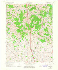 Delaplain Kentucky Historical topographic map, 1:24000 scale, 7.5 X 7.5 Minute, Year 1965
