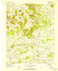 Dennis Kentucky Historical topographic map, 1:24000 scale, 7.5 X 7.5 Minute, Year 1952