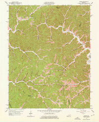 Dingus Kentucky Historical topographic map, 1:24000 scale, 7.5 X 7.5 Minute, Year 1962
