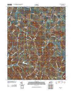Dixon Kentucky Historical topographic map, 1:24000 scale, 7.5 X 7.5 Minute, Year 2010