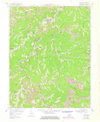 Dorton Kentucky Historical topographic map, 1:24000 scale, 7.5 X 7.5 Minute, Year 1954