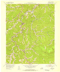 Dorton Kentucky Historical topographic map, 1:24000 scale, 7.5 X 7.5 Minute, Year 1954