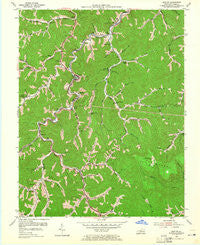 Dorton Kentucky Historical topographic map, 1:24000 scale, 7.5 X 7.5 Minute, Year 1954