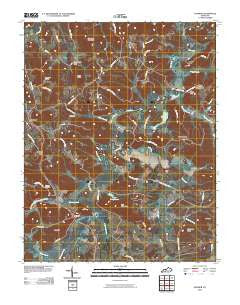 Dunmor Kentucky Historical topographic map, 1:24000 scale, 7.5 X 7.5 Minute, Year 2010