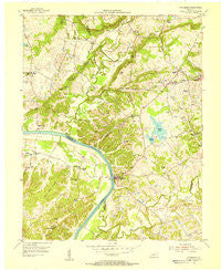 Dycusburg Kentucky Historical topographic map, 1:24000 scale, 7.5 X 7.5 Minute, Year 1954