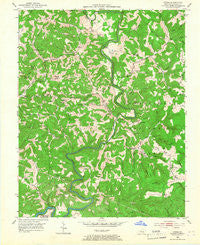 Dykes Kentucky Historical topographic map, 1:24000 scale, 7.5 X 7.5 Minute, Year 1952