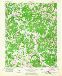 East Fork Kentucky Historical topographic map, 1:24000 scale, 7.5 X 7.5 Minute, Year 1953