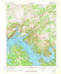 Eddyville Kentucky Historical topographic map, 1:24000 scale, 7.5 X 7.5 Minute, Year 1967