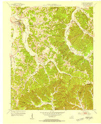Edmonton Kentucky Historical topographic map, 1:24000 scale, 7.5 X 7.5 Minute, Year 1953