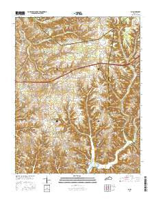 Eli Kentucky Current topographic map, 1:24000 scale, 7.5 X 7.5 Minute, Year 2016