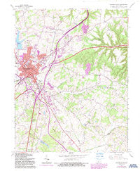 Elizabethtown Kentucky Historical topographic map, 1:24000 scale, 7.5 X 7.5 Minute, Year 1967