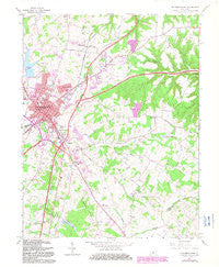 Elizabethtown Kentucky Historical topographic map, 1:24000 scale, 7.5 X 7.5 Minute, Year 1967