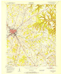Elizabethtown Kentucky Historical topographic map, 1:24000 scale, 7.5 X 7.5 Minute, Year 1949