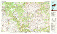 Elizabethtown Kentucky Historical topographic map, 1:100000 scale, 30 X 60 Minute, Year 1981