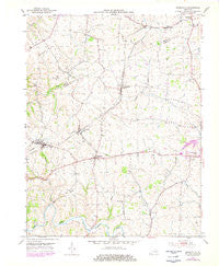Elizaville Kentucky Historical topographic map, 1:24000 scale, 7.5 X 7.5 Minute, Year 1952
