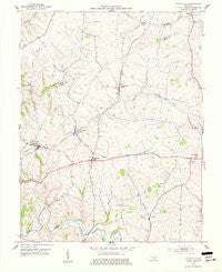 Elizaville Kentucky Historical topographic map, 1:24000 scale, 7.5 X 7.5 Minute, Year 1952