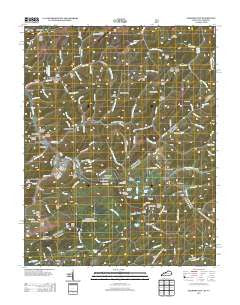 Elkhorn City Kentucky Historical topographic map, 1:24000 scale, 7.5 X 7.5 Minute, Year 2013