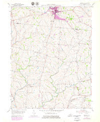 Eminence Kentucky Historical topographic map, 1:24000 scale, 7.5 X 7.5 Minute, Year 1954