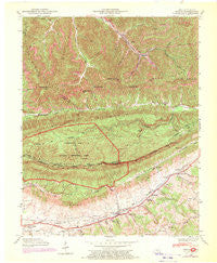 Ewing Virginia Historical topographic map, 1:24000 scale, 7.5 X 7.5 Minute, Year 1946