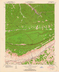 Ewing Virginia Historical topographic map, 1:24000 scale, 7.5 X 7.5 Minute, Year 1946