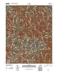 Exie Kentucky Historical topographic map, 1:24000 scale, 7.5 X 7.5 Minute, Year 2010