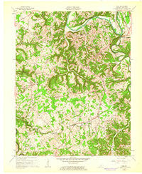 Exie Kentucky Historical topographic map, 1:24000 scale, 7.5 X 7.5 Minute, Year 1961