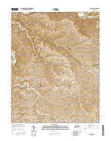 Fairfield Kentucky Current topographic map, 1:24000 scale, 7.5 X 7.5 Minute, Year 2016