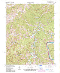 Fallsburg Kentucky Historical topographic map, 1:24000 scale, 7.5 X 7.5 Minute, Year 1971