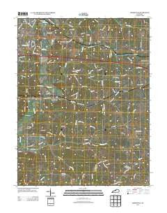 Fisherville Kentucky Historical topographic map, 1:24000 scale, 7.5 X 7.5 Minute, Year 2013