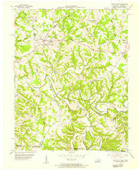 Fountain Run Kentucky Historical topographic map, 1:24000 scale, 7.5 X 7.5 Minute, Year 1954