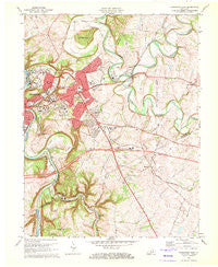 Frankfort East Kentucky Historical topographic map, 1:24000 scale, 7.5 X 7.5 Minute, Year 1970