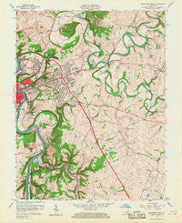 Frankfort East Kentucky Historical topographic map, 1:24000 scale, 7.5 X 7.5 Minute, Year 1959