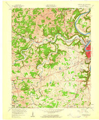 Frankfort West Kentucky Historical topographic map, 1:24000 scale, 7.5 X 7.5 Minute, Year 1959