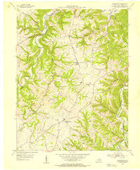 Franklinton Kentucky Historical topographic map, 1:24000 scale, 7.5 X 7.5 Minute, Year 1954