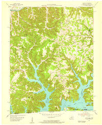Frogue Kentucky Historical topographic map, 1:24000 scale, 7.5 X 7.5 Minute, Year 1954