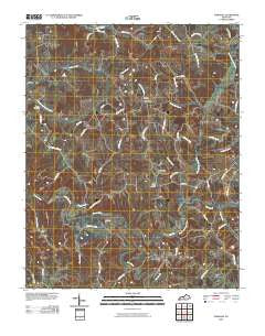 Gamaliel Kentucky Historical topographic map, 1:24000 scale, 7.5 X 7.5 Minute, Year 2010