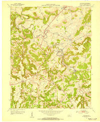 Garfield Kentucky Historical topographic map, 1:24000 scale, 7.5 X 7.5 Minute, Year 1953