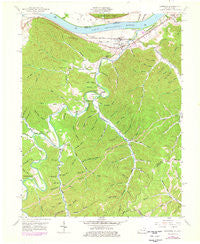 Garrison Kentucky Historical topographic map, 1:24000 scale, 7.5 X 7.5 Minute, Year 1949