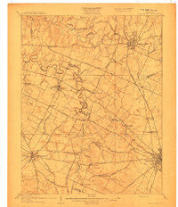 Georgetown Kentucky Historical topographic map, 1:62500 scale, 15 X 15 Minute, Year 1908