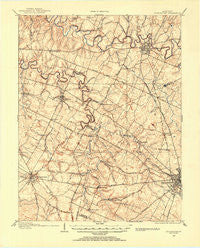 Georgetown Kentucky Historical topographic map, 1:62500 scale, 15 X 15 Minute, Year 1906