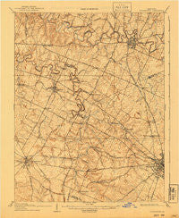 Georgetown Kentucky Historical topographic map, 1:62500 scale, 15 X 15 Minute, Year 1908