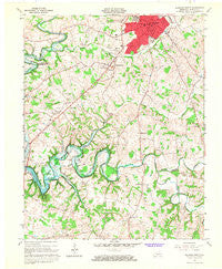 Glasgow South Kentucky Historical topographic map, 1:24000 scale, 7.5 X 7.5 Minute, Year 1965