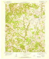 Glen Dean Kentucky Historical topographic map, 1:24000 scale, 7.5 X 7.5 Minute, Year 1953