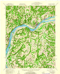 Golconda Illinois Historical topographic map, 1:62500 scale, 15 X 15 Minute, Year 1959