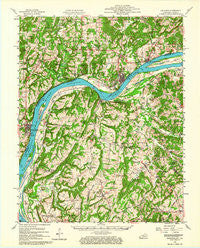 Golconda Illinois Historical topographic map, 1:62500 scale, 15 X 15 Minute, Year 1959