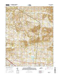 Gracey Kentucky Current topographic map, 1:24000 scale, 7.5 X 7.5 Minute, Year 2016