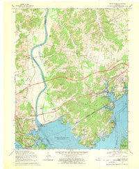 Grand Rivers Kentucky Historical topographic map, 1:24000 scale, 7.5 X 7.5 Minute, Year 1967